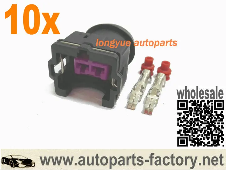 Longyue 10 Kit  EV1 Injector Econo Connector Fuel Injector Socket New