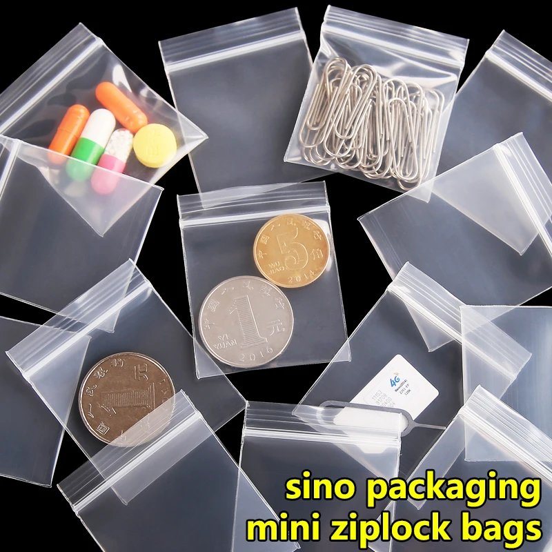 

100 pcs/lot Free Shipping Mini Zip lock Bags Plastic Packaging Bags small Plastic zipper bag ziplock bag ziploc