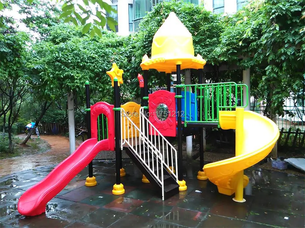 North American Standard Rubber Coating Children Playground Set Anti-rust Entertainment Facilities Top Quality