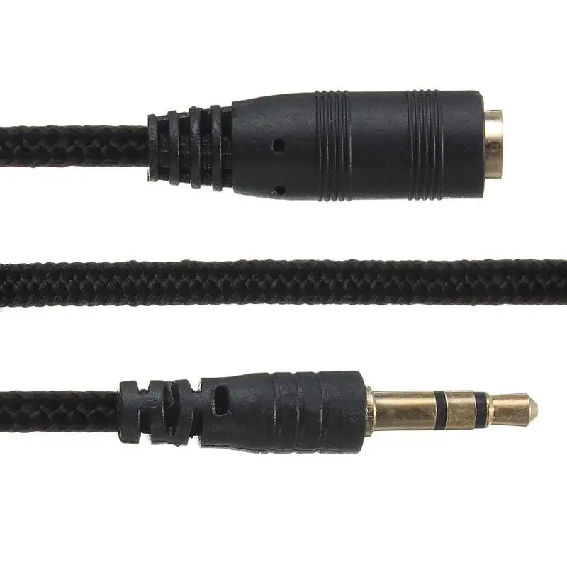 3.5mm Jack AUX męski na 3.5mm żeńskie przedłużacz z adapterem M/F Audio Stereo przewód z regulacja głośności słuchawki przewód słuchawek