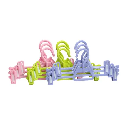 Pants Hangers With Clips Household Plastic Drying Racks Multifunctional Children's Strong Pants Clip Pants Hanging