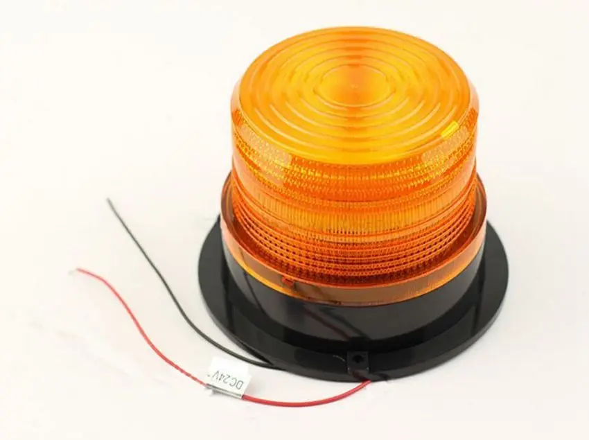 Car Bus Beacon Strobe Emergency Warning Alarm LED Flash Light Amber DC12V/60V