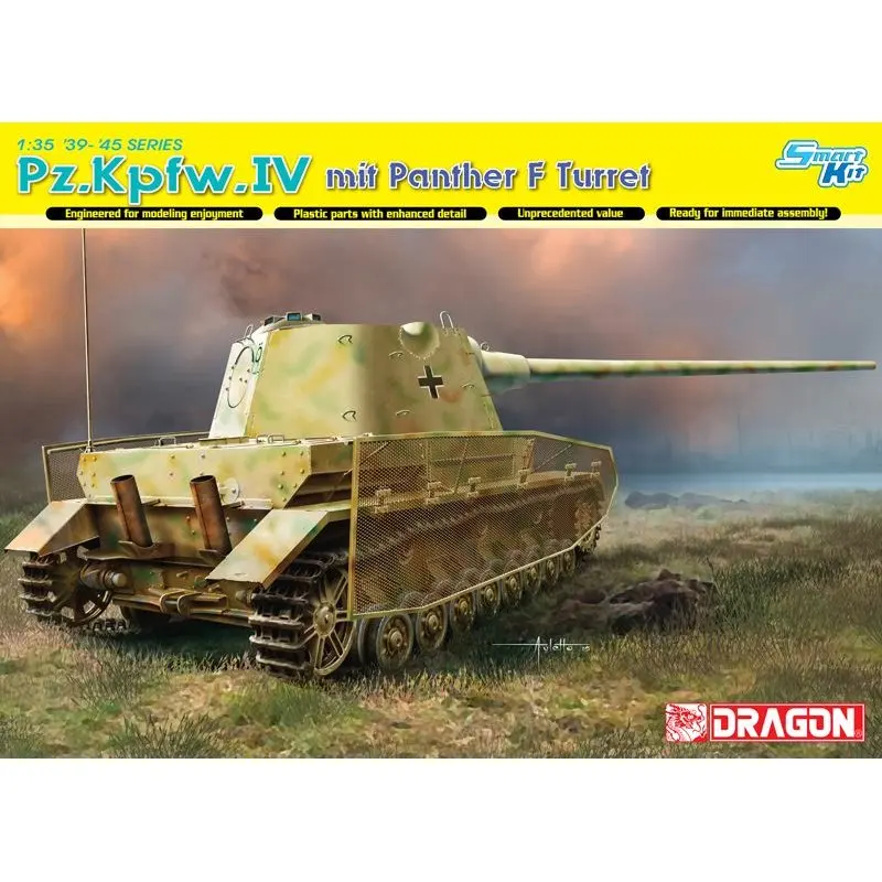 

DRAGON 6824 1/35 Pz.Kpfw.IV mit Panther F Turret - Scale Model Kit