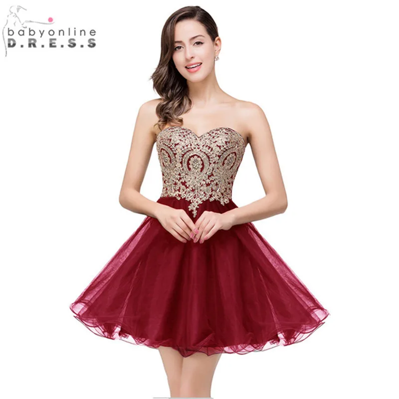 

Vestido de Festa Curto Sexy Backless Burgundy Lace Short Prom Dresses Cheap 7 Colors Real Image Short Evening Party Dress