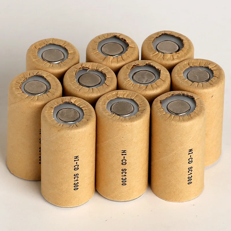 20Pcs 1300mAh Ni cd high power battery cell,power tool battery,Power Cell,dicharge rate 10-15C.rechargeable battery