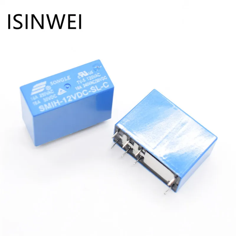 SMIH-12VDC-SL-C 12V Power Relays 16A 250V 8 pin a set of conversion