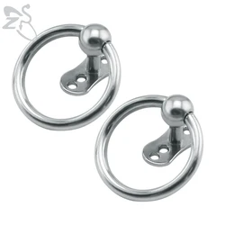 2Pcs Stainless Steel Ball Dermal Anchor Tops for Men Base Micro dermals Base Skin Diver Body Piercings Hide It Jewelry