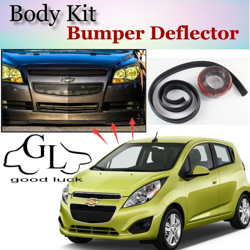 For Chevrolet Spark Bumper Lip Lips / Car Lip Shop Spoiler For Car Tuning / TOPGEAR Body Kit + Strip