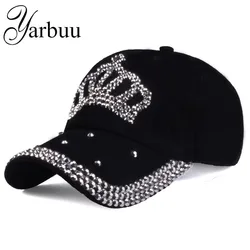 YARBUU-gorras de béisbol con diamantes de imitación para hombre y mujer, sombrero de Sol de mezclilla y algodón, Snapback, nuevo estilo de moda, envío gratis, 2022