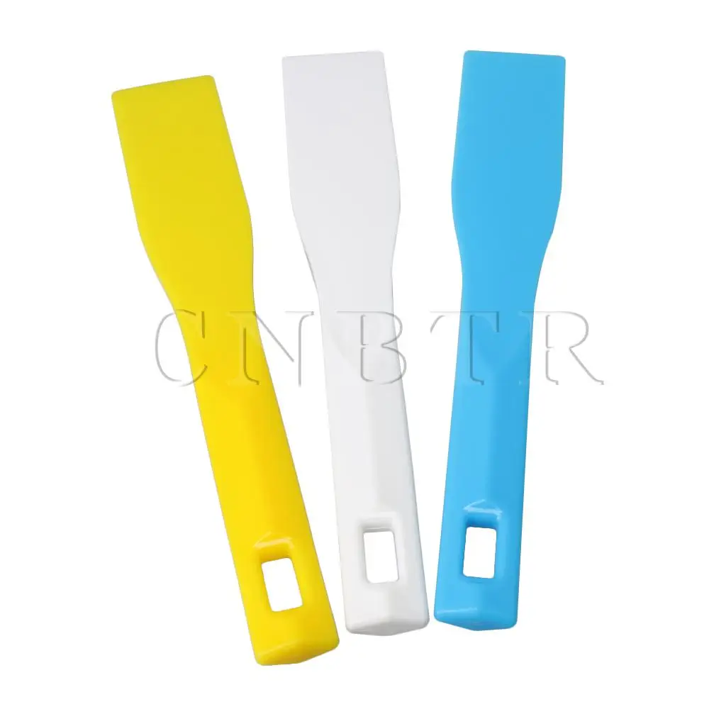 CNBTR 5PCS 11.6x1.77inch Multicolor Plastic Printing Blade Ink  Shovel Craft Accessories