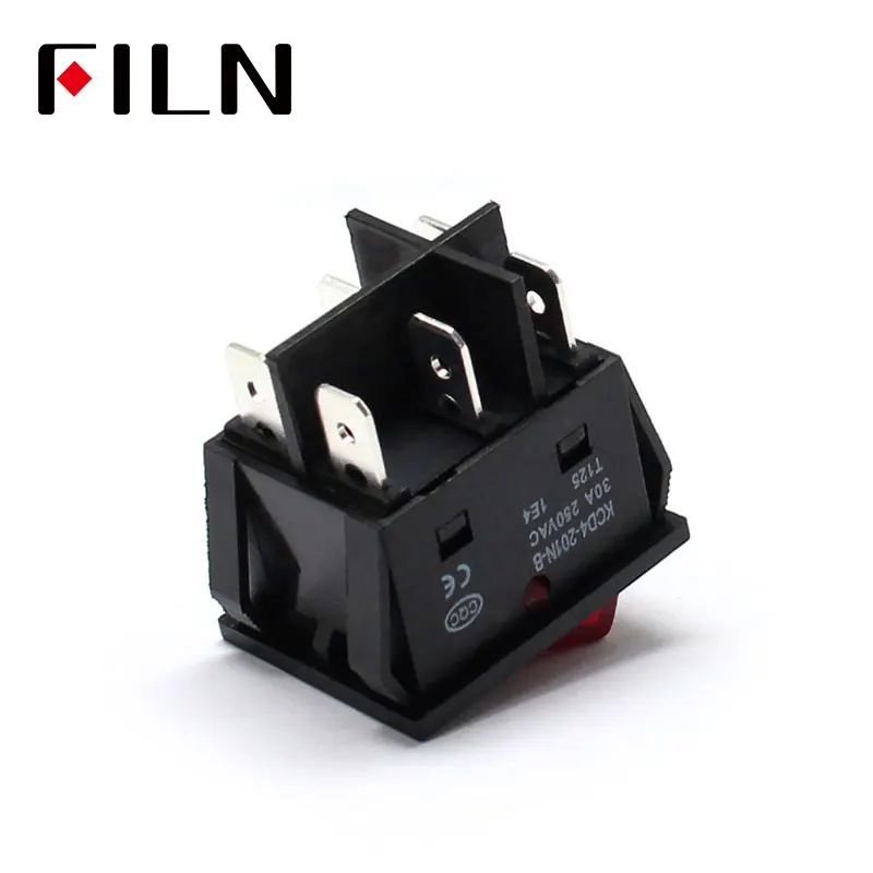 on off on on 30A/250V 16A/250V heavy duty 4 pin t85 rocker switch with light 12V 24V 110V 220V 380V