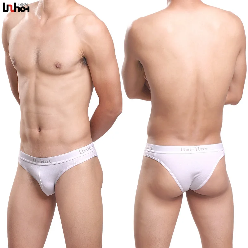 Sexy Men Underwear Briefs Shorts Cotton Underpants Breathable U Convex Pouch Low Waist Panties Homme Cuecas Calzoncillos M-XXL