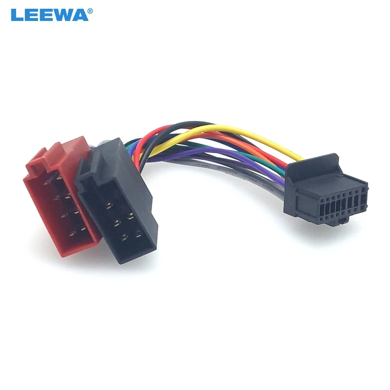 

LEEWA Car Stereo Audio Conversion Plug Wire Adapter For Pionner To Peugeot CD Radio Wiring Harness Original Head Units Cable