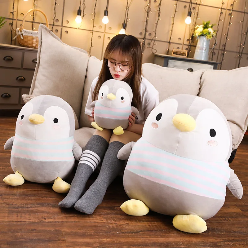 Cute Big Soft Fat Penguin Plush Toys Stuffed Cartoon Animal Doll Fashion Toy for Kids Baby Lovely Girls Christmas Birthday Gift