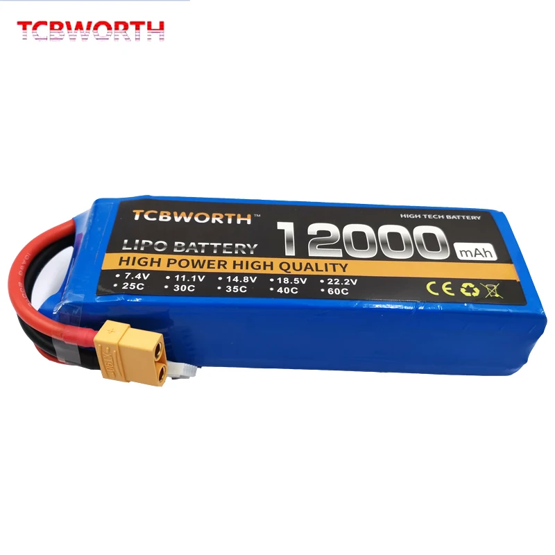 New RC 3S LiPo Battery 11.1V 12000mAh 25C For RC Airplane Quadcopter Helicopter Drone FPV Racers 3S RC Lithium Batteries