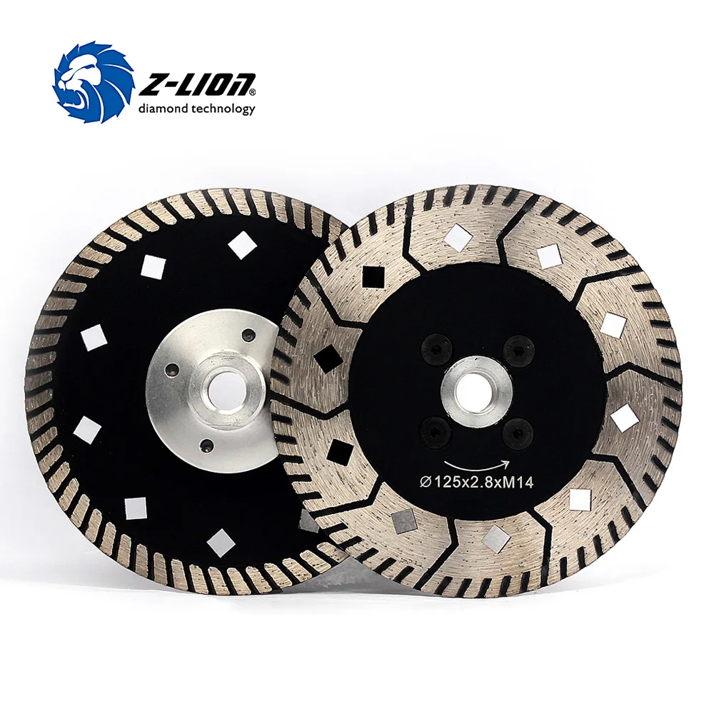 Z-LION 125mm 2pcs Diamond Cutting Wheel Two Side Design Grinding Disc For Granite Marble Stone Tile Multitool Diamond Tools