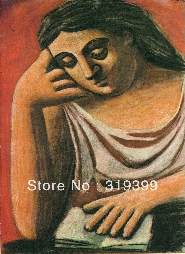 

Картина маслом Размножение на льняном холсте, чтение-1921 Пабло Пикассо, Museam Качество, Бесплатная быстрая доставка, ручная работа