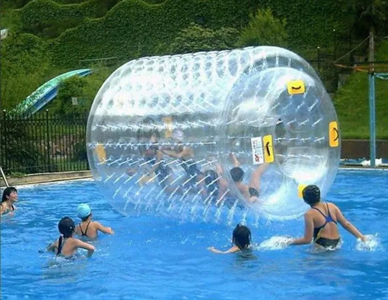 

Free Shipping 3*2.4m TPU Inflatable Water Rolling Ball Zorbing Ball Barrel For Water Cylinder Camping Water Ball Free a Pump