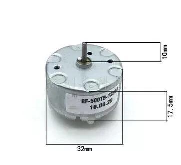 1pcs For MABUCHI RF-500TB-12560 DC12V 5500RPM Micro DC Motor for DIY Accessories