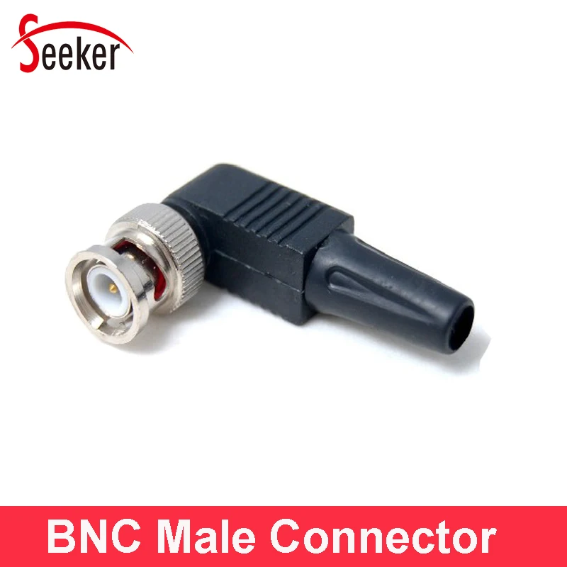 

Free Shipping 50pcs /lot Security Accessories CCTV BNC Connector Male Plug Pin RG59 Straight Head BNC Adapter for CCTV Cameras