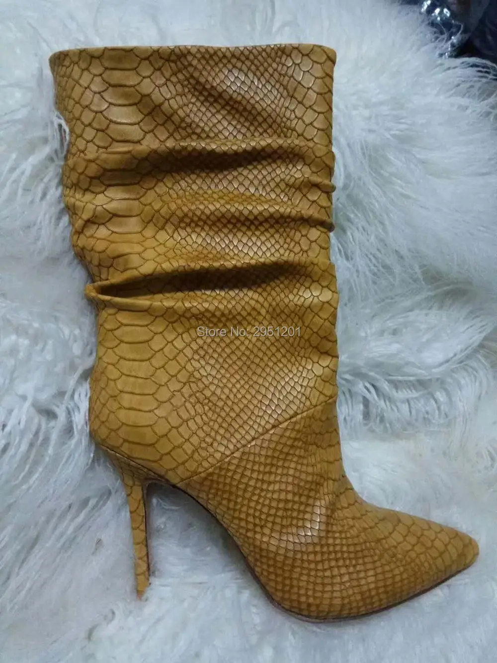 Celebrity Brown Short Women Ankle Boots Point Toe Thin Heels Top Quality Women Boot