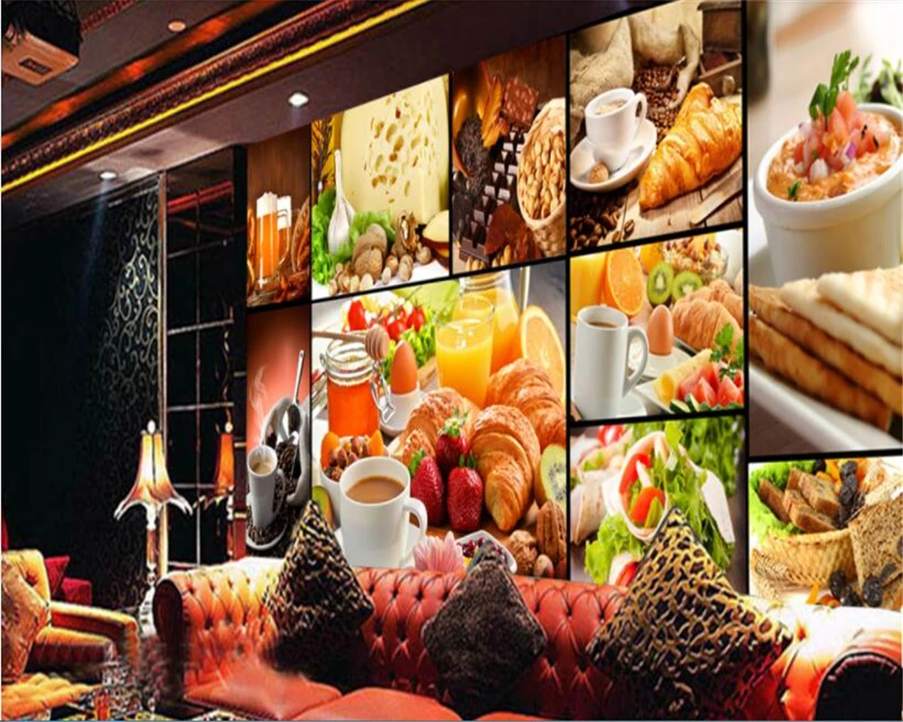 Beibehang papel de parede 壁紙パン - Wallpaper Coffee And Tea のレビューと価格