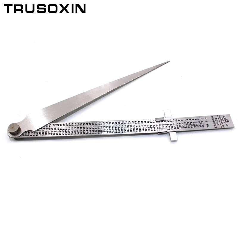 Welder Tools Stainless Steel Welding Taper Feeler Gauge Gage Stainless Steel Depth Ruler Hole Inspection For Measurement Tool