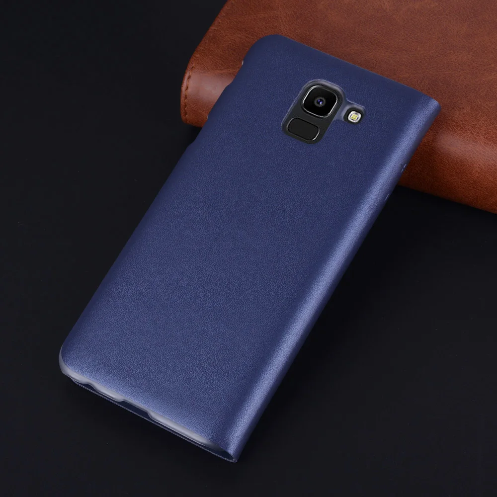 Flip Wallet Leather Case For Samsung Galaxy J6 2018 J 6 SM J600 J600F J600G SM-J600 SM-J600FN Phone Cover With Card Pocket