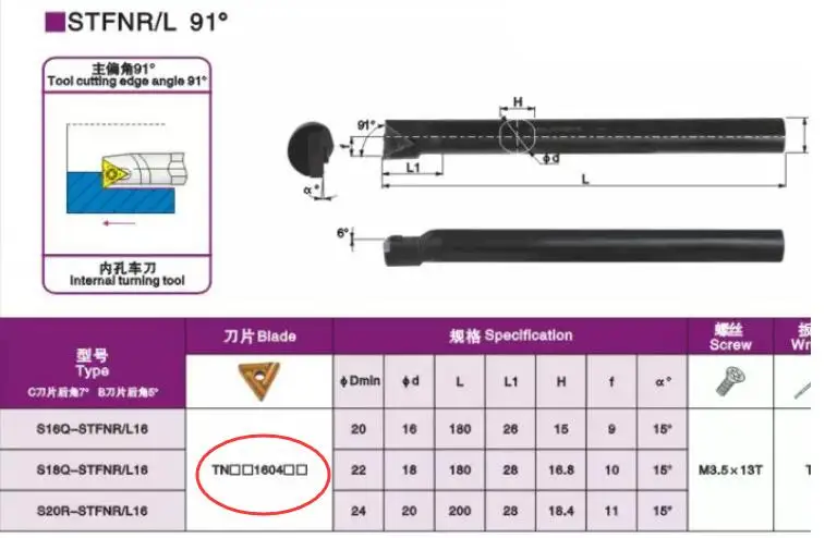 1 PCS 91 Hoek S16Q-STFNR16 S18Q-STFNR16 S20R-STFNR16 STFNR/L STFNL Boring Bar Draaien Houder, Draaibank machine snijgereedschap