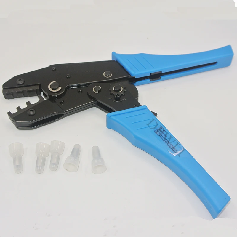 Hand crimping tools for insulated closed terminals cap crimper