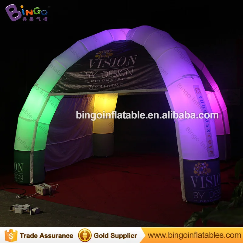 Venta caliente tienda de campaña de cúpula inflable tiendas de campaña tienda india para niños N adultos con luces que cambian de color tiendas de campaña China