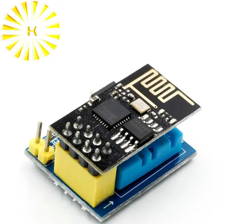 

ESP8266 ESP-01 ESP-01S DHT11 Модуль датчика температуры и влажности ESP8266 Wi-Fi NodeMCU (с ESP01)
