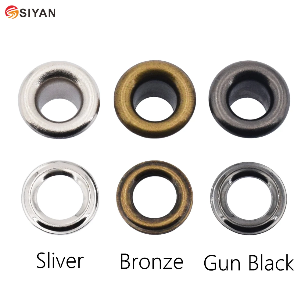 Metal Eyelets Grommets 5mm I.D For Leather Craft DIY Scrapbooking Shoes Practical Accessories Heightening Thick Billboard Eyelet