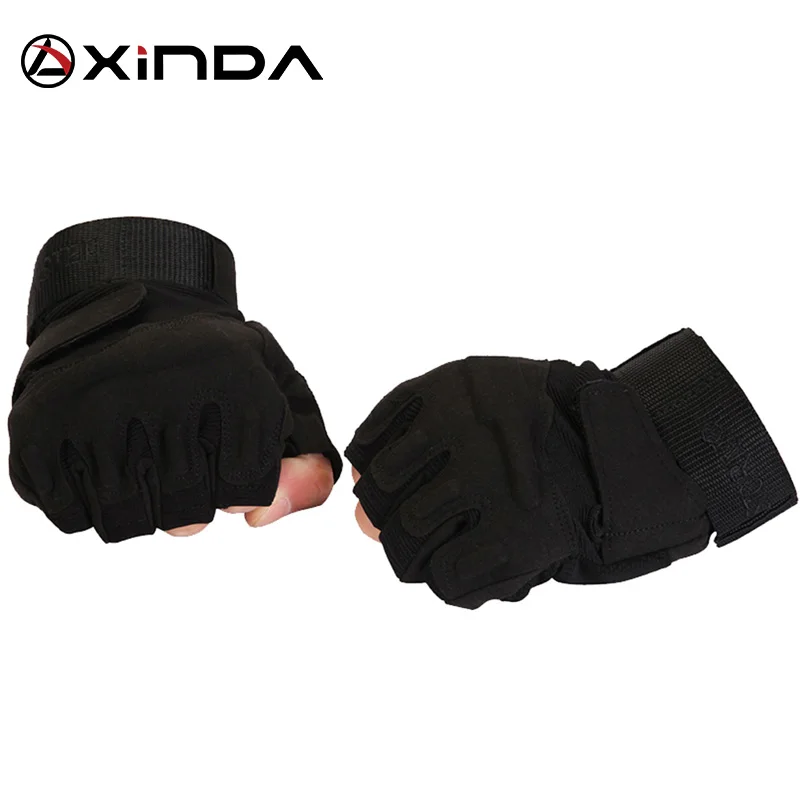 Najwyższej jakości XINDA profesjonalne sporty outdoorowe rękawice Half Finger Tatics Rock Climb Downhill piesze wycieczki konna rękawice antypoślizgowe — zdjęcie 3