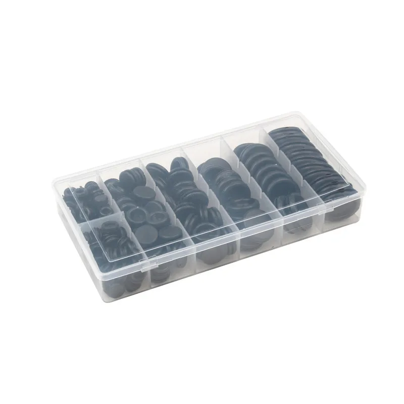 170Pcs/Lot Rubber Grommet Firewall Hole Plug Retaining Ring Black Car Electrical Wire Gasket Kit For Cylinder Valve Water Pipe