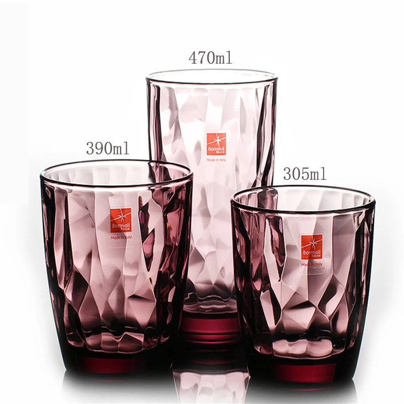 Europe Lead-free Originality glass Water cup Color transparent cup Household juice cups glass stemware Drink cup