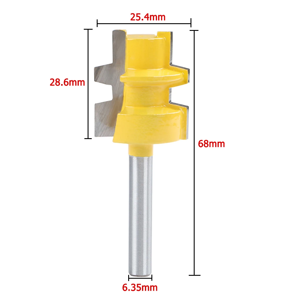 1/4Inch round Shank Edge Trim Router Bit helical gear boring Industrial Woodworking Milling Cutter alloy Tool Tackle