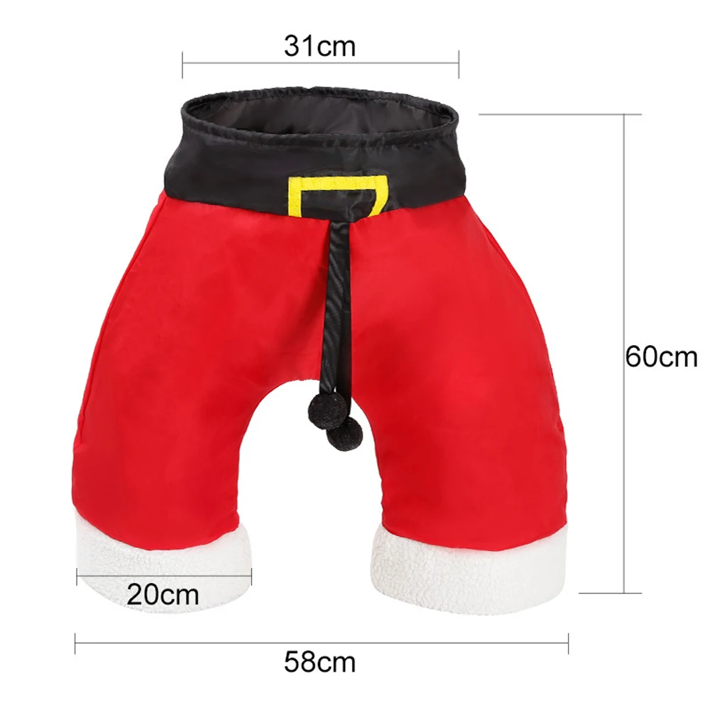 Christmas Santa Pants Pet Cat Tunnel Collapsible 3 Way Play Toy Interactive Tube Fun Toys for Cats Kitten Rabbit