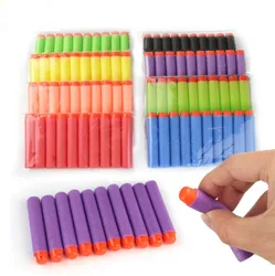 30pcs 7.2*1.3cm Soft Refill Foam Bullet Darts for Nerf N-Strike Mega Centurion Kids Toy Gun