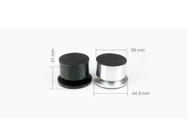 

8pcs/lot Aluminium Speaker Subwoofer Spike Pad Base Foot Amplifier Isolation Stand Feet 44mm