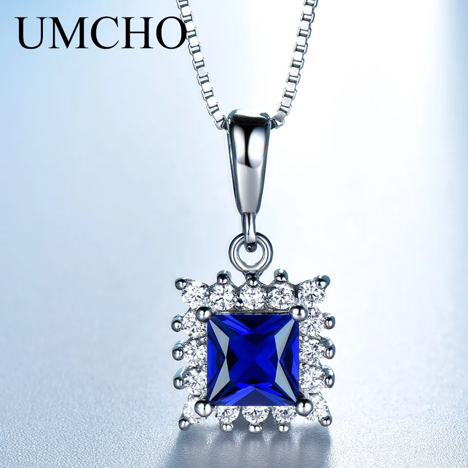 

UMCHO Women's 925 Sterling Silver Necklace High Quality Long Necklaces for Women 2023 Female Pendant Fine Jewelry