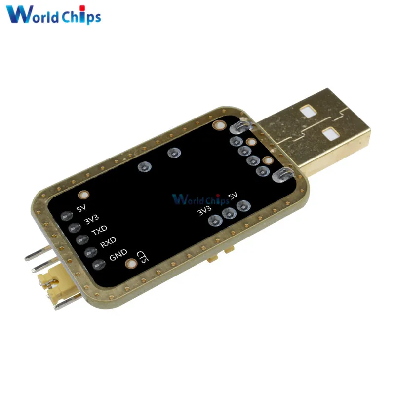 CH340 Module Instead Of PL2303 , CH340G RS232 to TTL Module Upgrade USB to Serial Port In Nine Brush Small Plates Golden