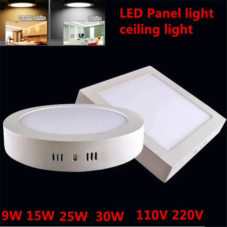 

LED ceiling light 9w 15w 25w 30w Surface mounted Dimmable led light Square LED ceiling light Ultra thin Down lamp Panel light