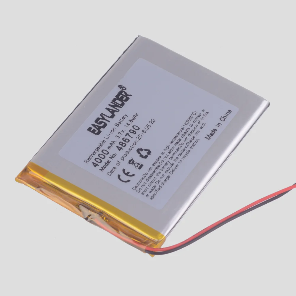 3.7 V 4000MAh Baterai Polimer Baterai Tablet 7 Inci Sun M70 486790 Ulyanovsk 456590