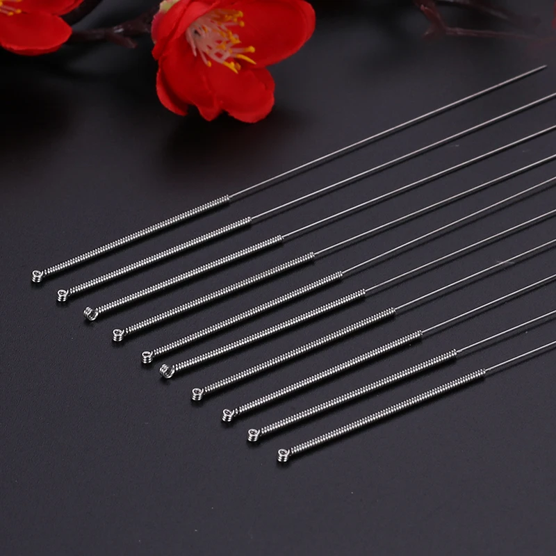 100pcs Acupuncture Needle Disposable Sterile Chinese Acupuncture Needles Therapy Face Multi Size