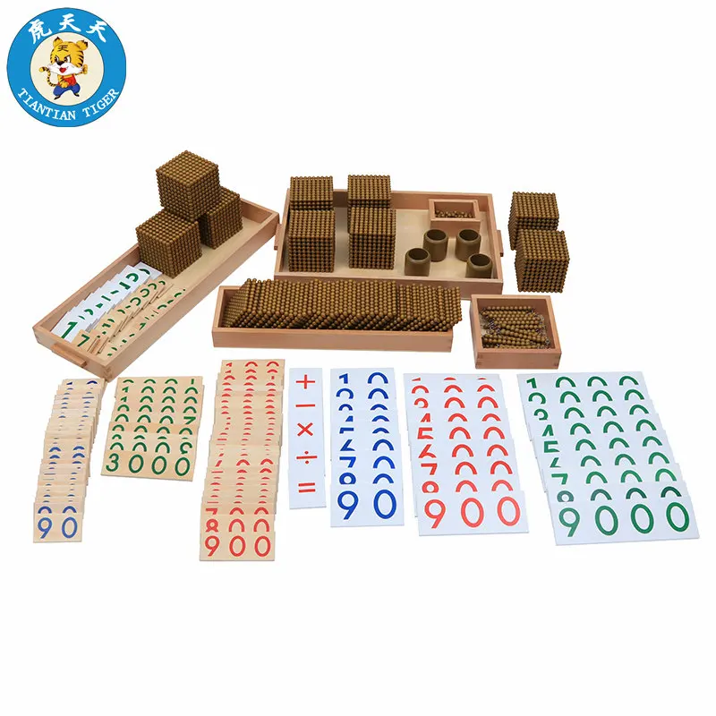 Montessori Kids Education Toys Preschool Teaching Aids Mathematics Learning Bank Game