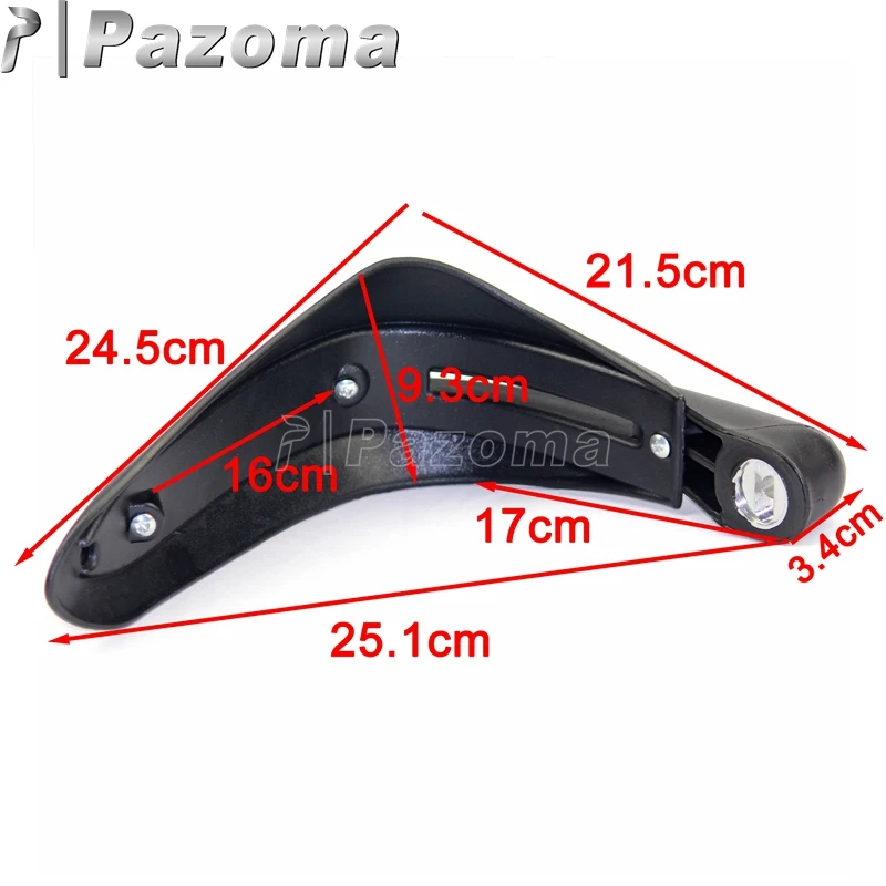 PAZOMA Matte Black Motorcycle Dirt Bike Universal 7/8