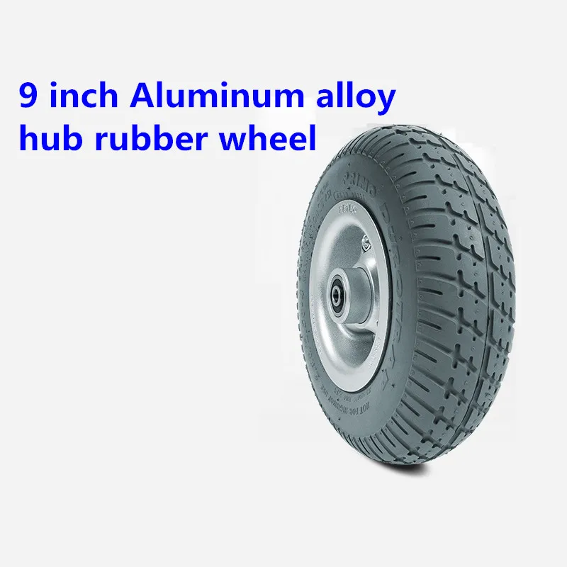 Electric Wheelchair Scooter Wheel Special 9 Inch Small Front Tire Rubber Tire PU Filled Wheelchair Wheel