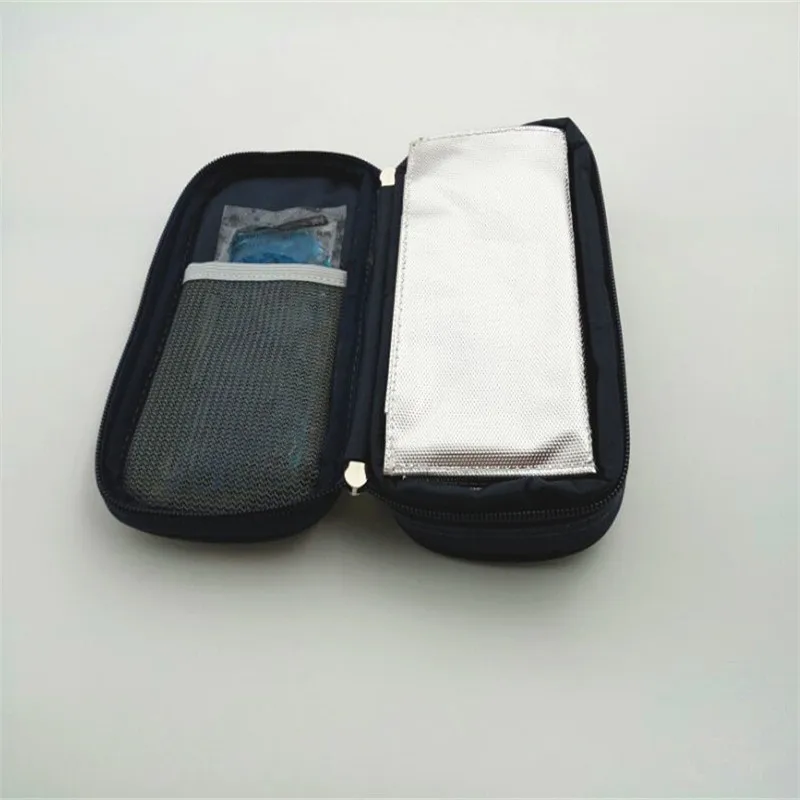 แบบพกพา Insulin ตู้เย็นขนาดเล็กอินซูลินกล่องทำความเย็น2-8องศา Insulin Cooling Case ทำงานประมาณ25ชั่วโมงผู้ป่วยโรคเบาหวานผลิตภัณฑ์