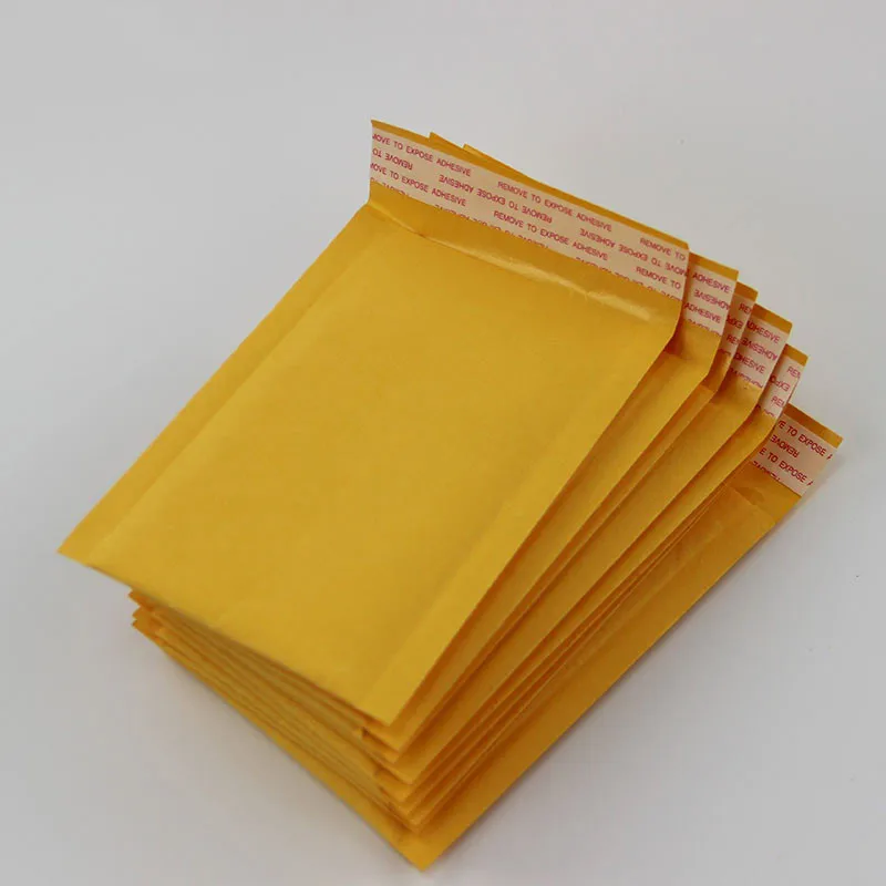 100pcs Many Sizes Yellow Kraft Bubble Mailing Envelope Bags Bubble Mailers Padded Envelopes Packaging Shipping Bags